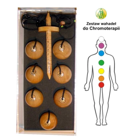 Zestaw Wahadeł do Chromoterapii - jasny